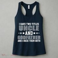 Funny Uncle And Godfather I Rock Them Both Women's Tank Top thumb 3