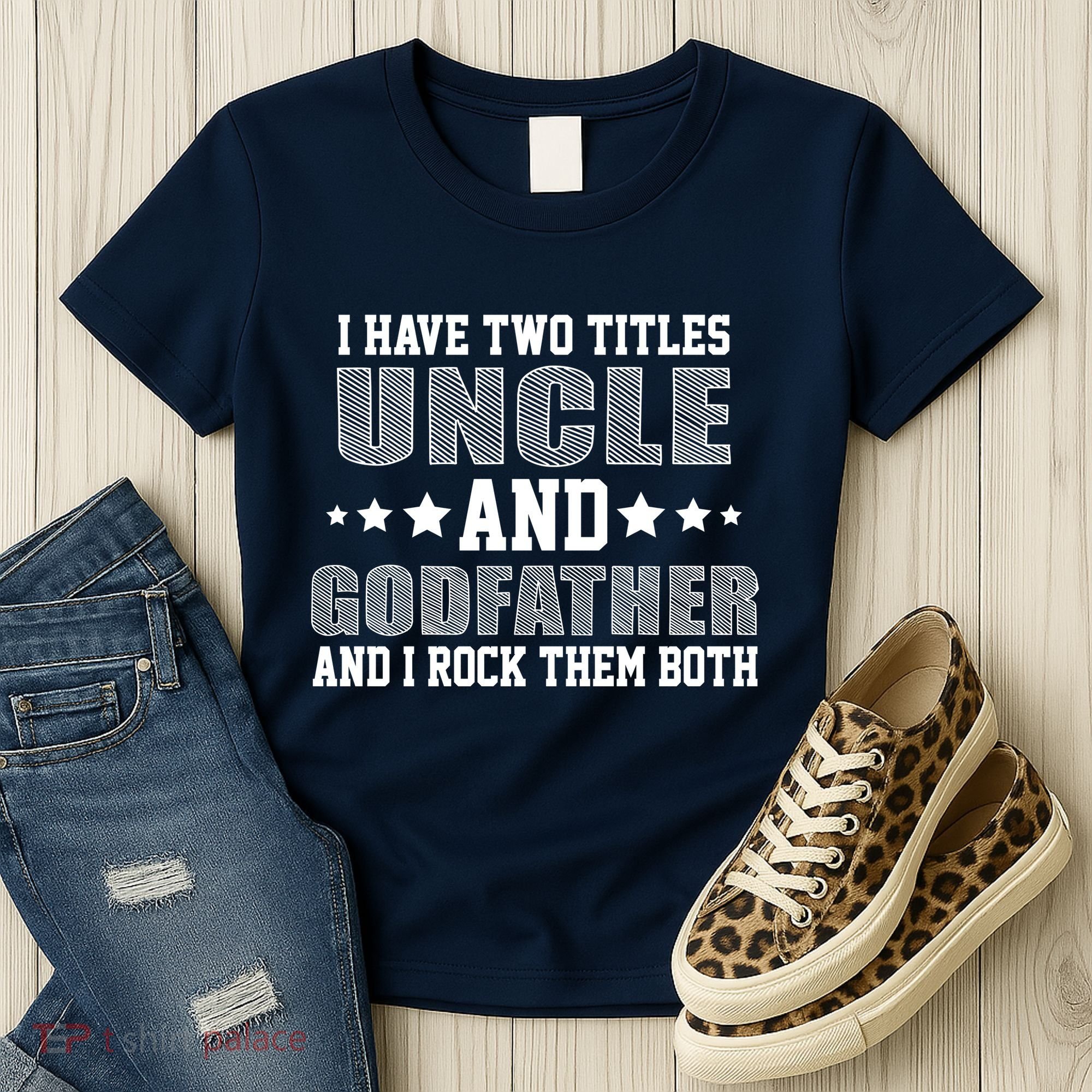 Funny Uncle And Godfather I Rock Them Both Women's T-Shirt