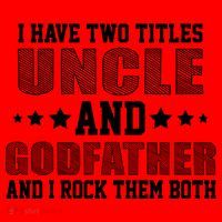 Funny Uncle And Godfather I Rock Them Both Santa Hat thumb 1