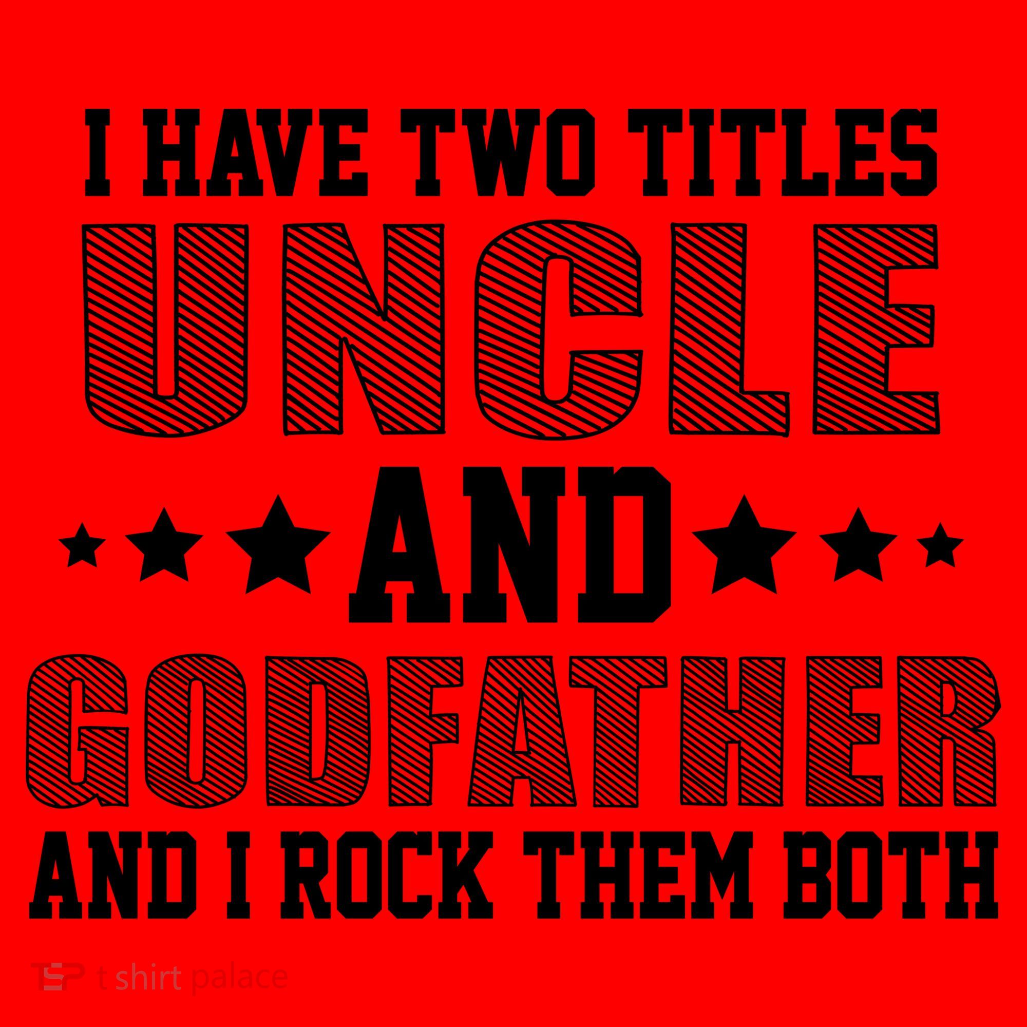 Funny Uncle And Godfather I Rock Them Both Santa Hat
