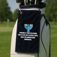 Funny Understanding Hanukkah Golf Towel thumb 2