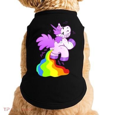 Funny Unicorn Pooping A Rainbow Doggie Tank