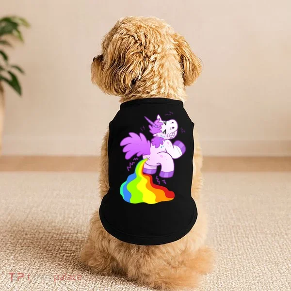 Funny Unicorn Pooping A Rainbow Doggie Tank