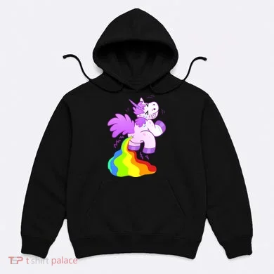 Funny Unicorn Pooping A Rainbow Hoodie