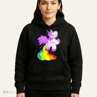 Funny Unicorn Pooping A Rainbow Hoodie thumb 5