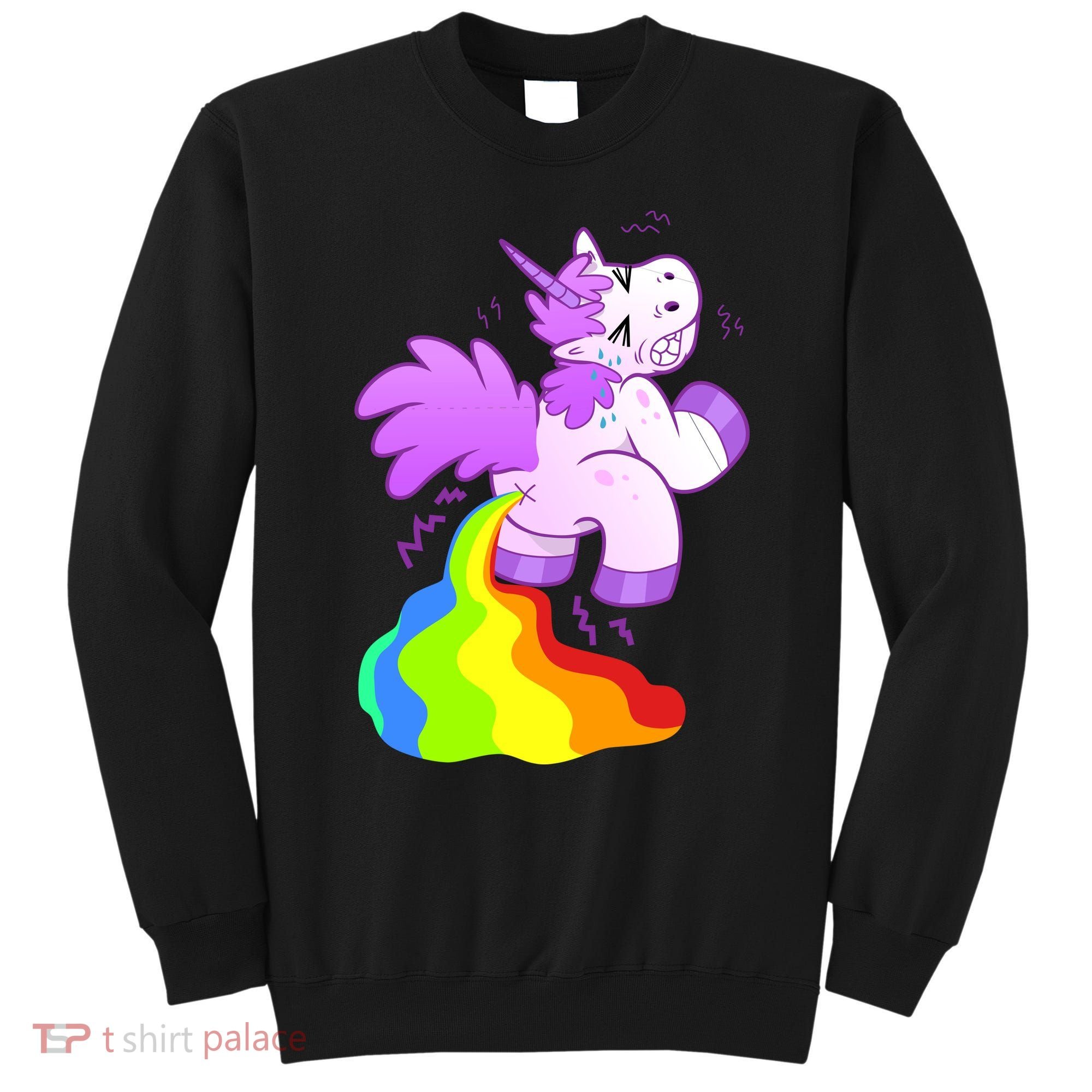 Funny Unicorn Pooping A Rainbow Sweatshirt