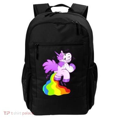 Funny Unicorn Pooping A Rainbow Backpack