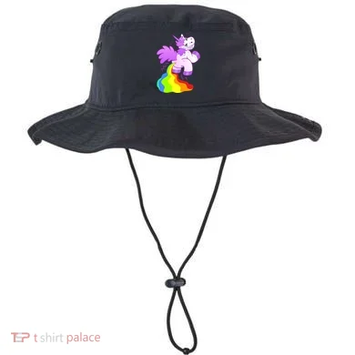 Funny Unicorn Pooping A Rainbow Bucket Hat