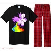 Funny Unicorn Pooping A Rainbow Pajama Set thumb 0