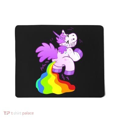 Funny Unicorn Pooping A Rainbow Mousepad