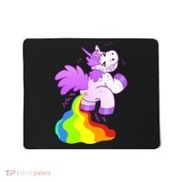 Funny Unicorn Pooping A Rainbow Mousepad thumb 0