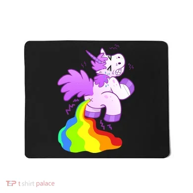 Funny Unicorn Pooping A Rainbow Mousepad
