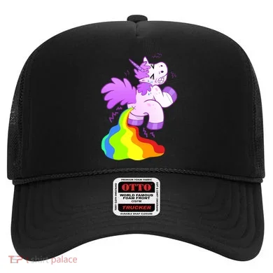 Funny Unicorn Pooping A Rainbow Hat