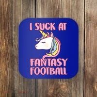 Funny Unicron I Suck At Fantasy Football Coaster thumb 0
