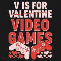 Funny V is For Video Games Gaming Fan Doggie Tank thumb 4