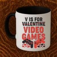 Funny V is For Video Games Gaming Fan Coffee Mug thumb 2