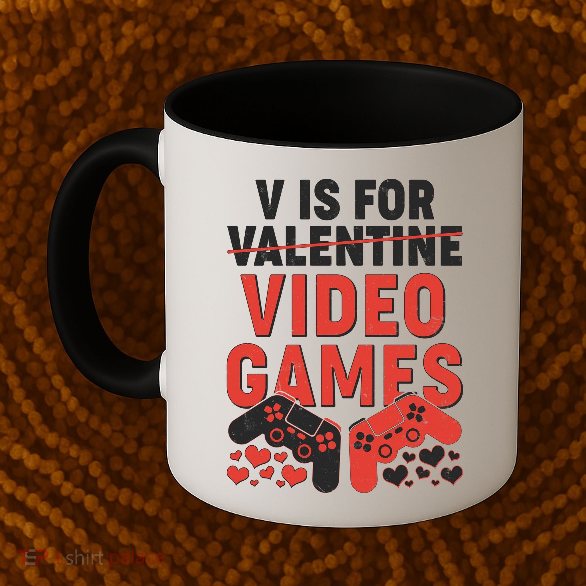 Funny V is For Video Games Gaming Fan Coffee Mug