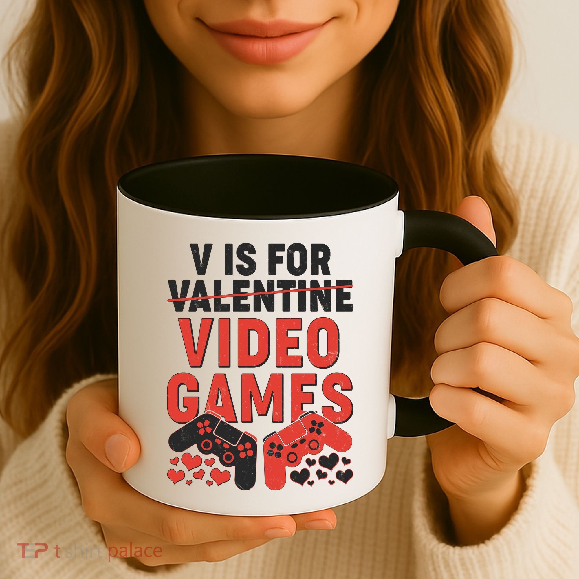 Funny V is For Video Games Gaming Fan Coffee Mug