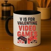 Funny V is For Video Games Gaming Fan Coffee Mug thumb 4