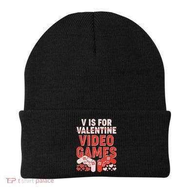 Funny V is For Video Games Gaming Fan Beanie