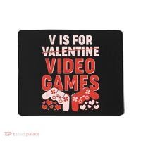 Funny V is For Video Games Gaming Fan Mousepad thumb 0