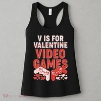 Funny V is For Video Games Gaming Fan Women's Tank Top thumb 3