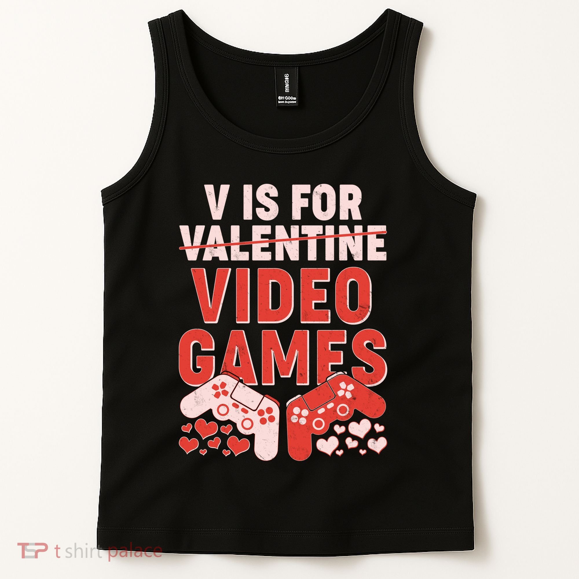 Funny V is For Video Games Gaming Fan Tank Top
