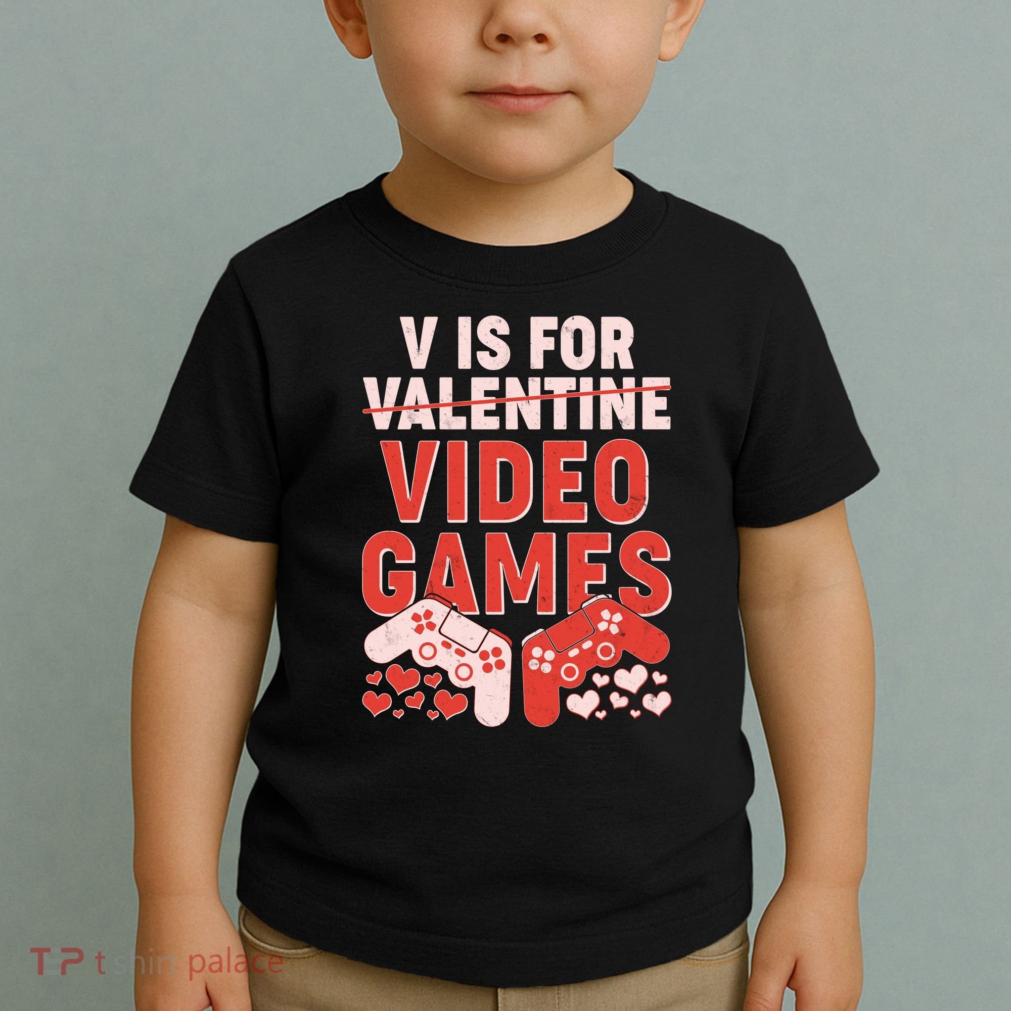 Funny V is For Video Games Gaming Fan Toddler T-Shirt