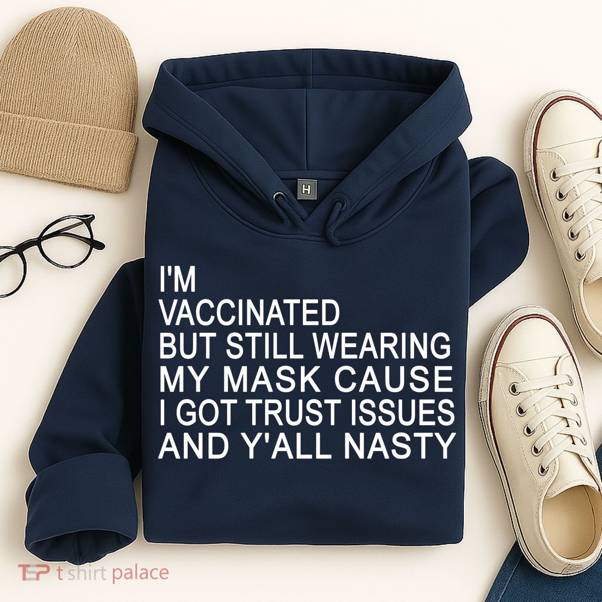 Funny Vaccinated Trust Issues Hoodie