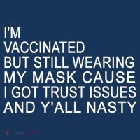 Funny Vaccinated Trust Issues Visor thumb 3