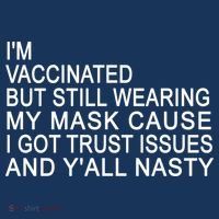Funny Vaccinated Trust Issues Tote Bag thumb 4