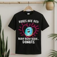 Funny Valentines Day Donuts Roses Are Red T-Shirt thumb 2