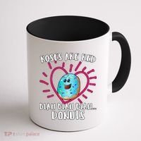 Funny Valentines Day Donuts Roses Are Red Coffee Mug thumb 1