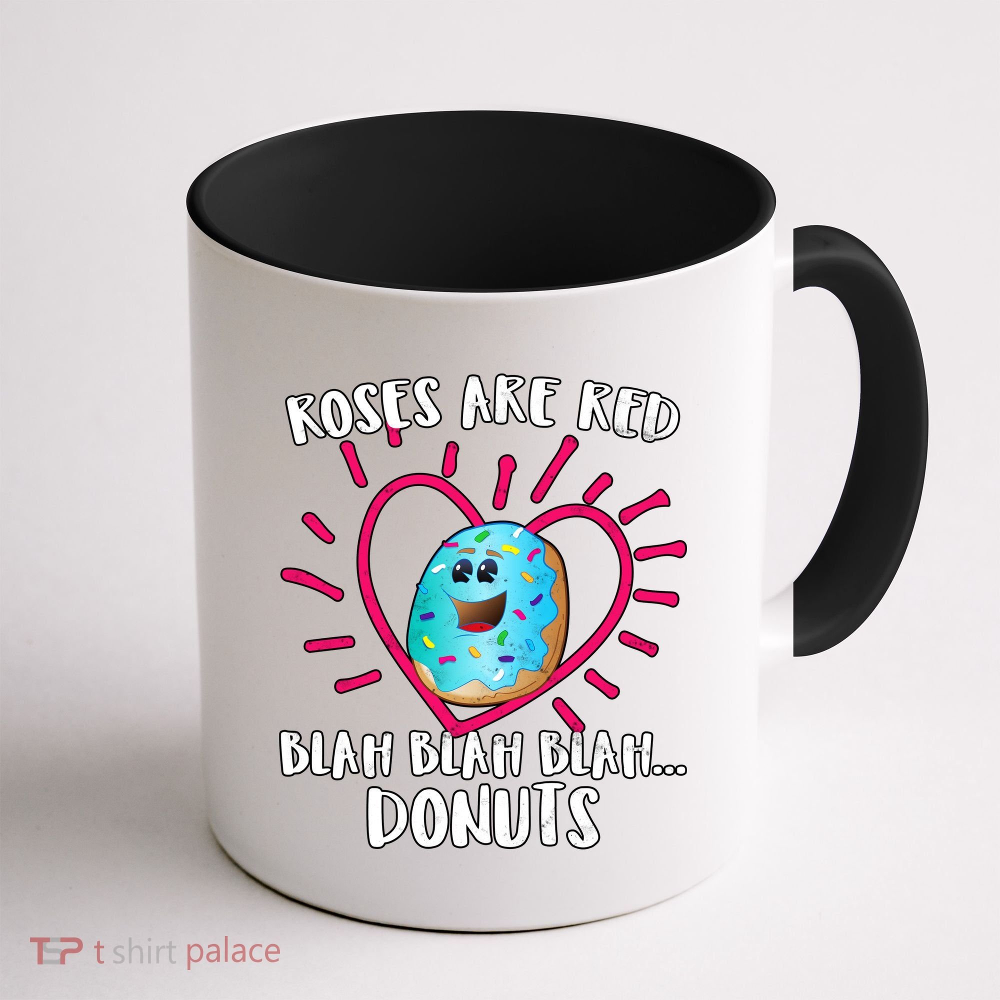 Funny Valentines Day Donuts Roses Are Red Coffee Mug