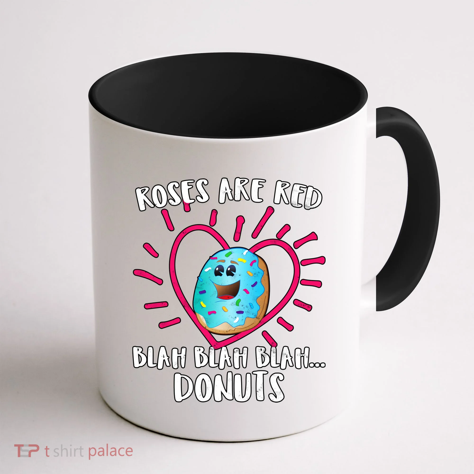 Funny Valentines Day Donuts Roses Are Red Coffee Mug
