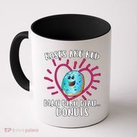 Funny Valentines Day Donuts Roses Are Red Coffee Mug thumb 0