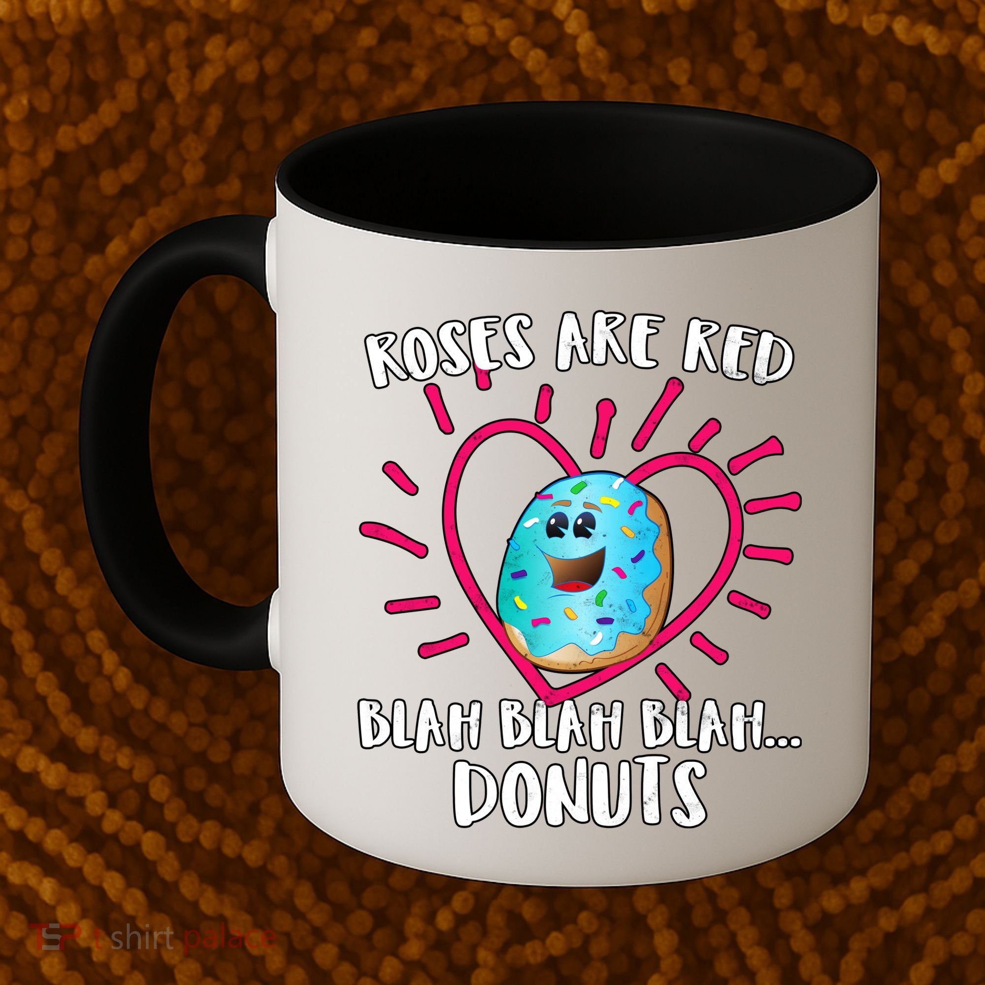 Funny Valentines Day Donuts Roses Are Red Coffee Mug