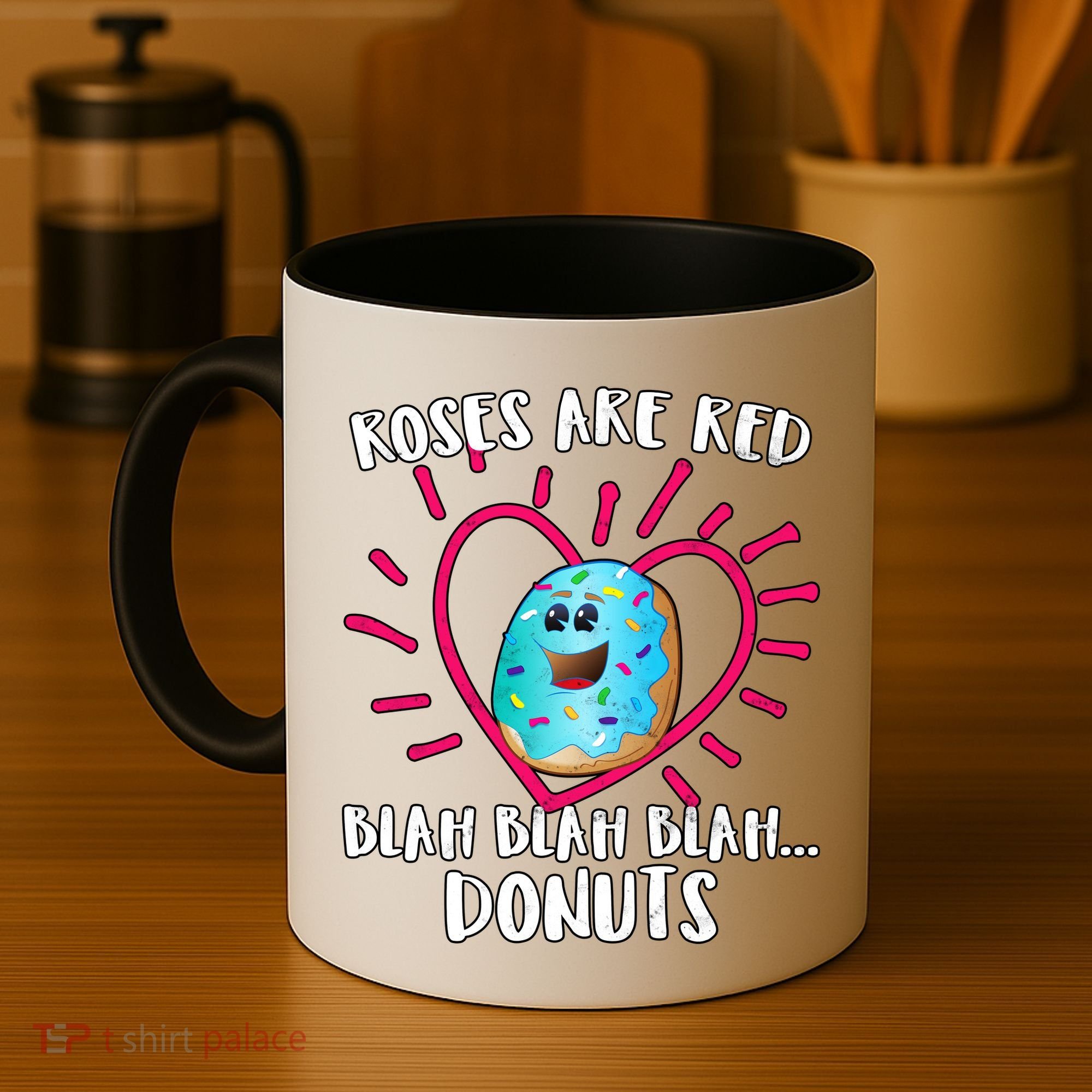 Funny Valentines Day Donuts Roses Are Red Coffee Mug