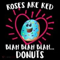 Funny Valentines Day Donuts Roses Are Red Coffee Mug thumb 5