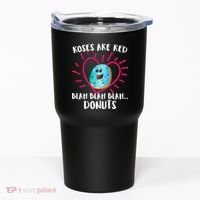 Funny Valentines Day Donuts Roses Are Red Tumbler thumb 0