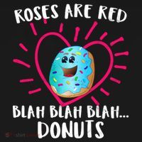 Funny Valentines Day Donuts Roses Are Red Toddler T-Shirt thumb 4
