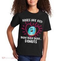 Funny Valentines Day Donuts Roses Are Red Kids T-Shirt thumb 2