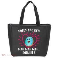Funny Valentines Day Donuts Roses Are Red Tote Bag thumb 0