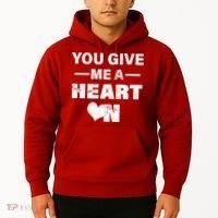 Funny Valentines Day Give Me A Heart On Hoodie thumb 2