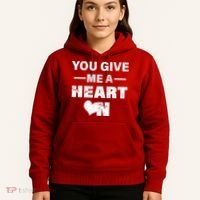 Funny Valentines Day Give Me A Heart On Hoodie thumb 5