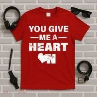Funny Valentines Day Give Me A Heart On T-Shirt thumb 5