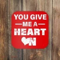 Funny Valentines Day Give Me A Heart On Coaster thumb 0