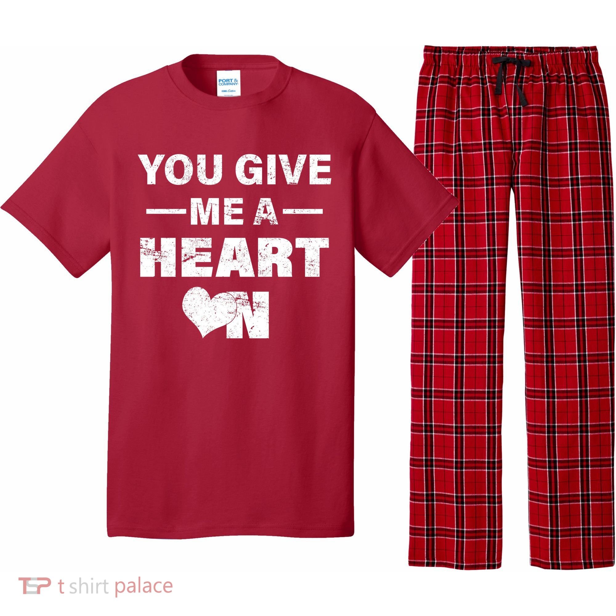 Funny Valentines Day Give Me A Heart On Pajama Set