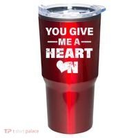Funny Valentines Day Give Me A Heart On Tumbler thumb 0