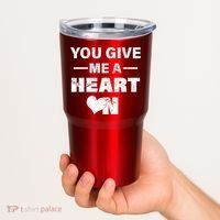 Funny Valentines Day Give Me A Heart On Tumbler thumb 2